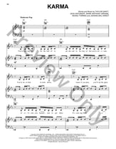 Karma piano sheet music cover